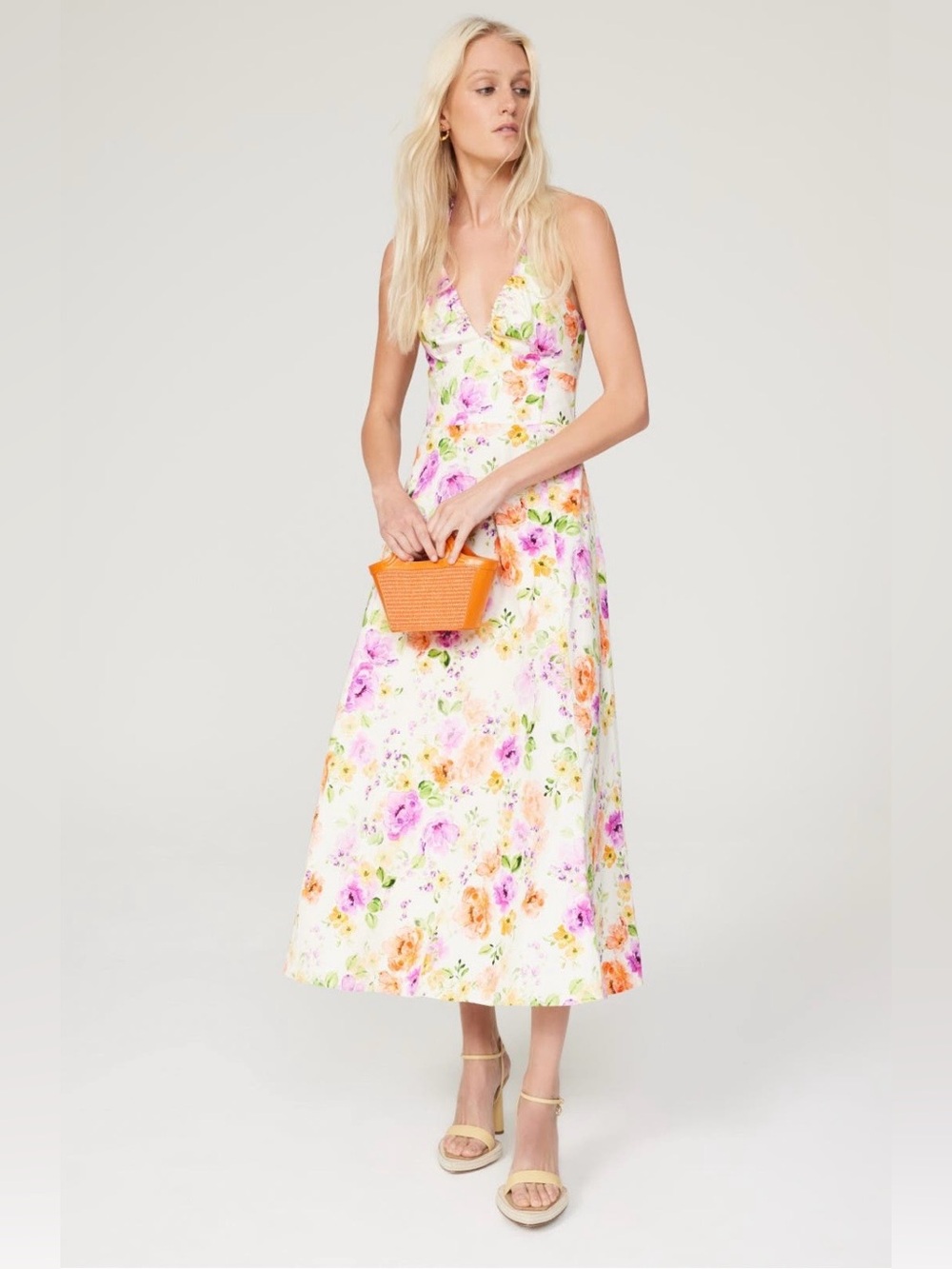 Favorite Daughter~The Halting Traffic Sleeveless Floral Midi Dress~Size 4~$288~